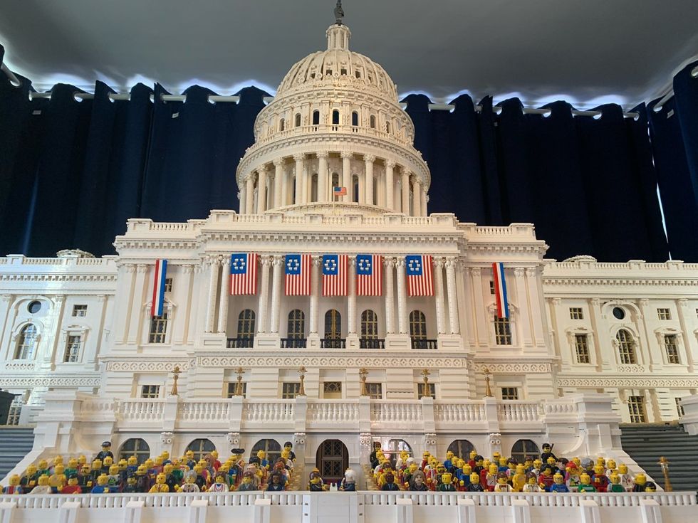 photo gallery Richard Paules Lego Master famous landmarks Capitol Building Washington DC