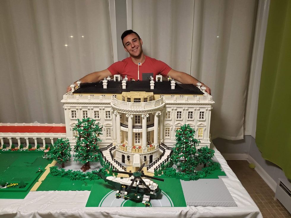 photo gallery Richard Paules Lego Master famous landmarks The White House Washington DC