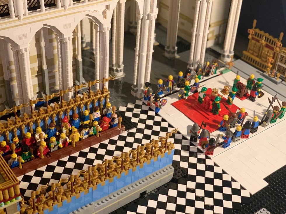 photo gallery Richard Paules Lego Master famous landmarks Westminster Abbey London England UK