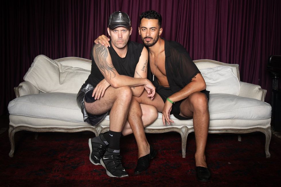 photo gallery Ron Amato queer couch portrait studio at Wilde Play House PTown Bear Week 2024 LGBTQ celebration