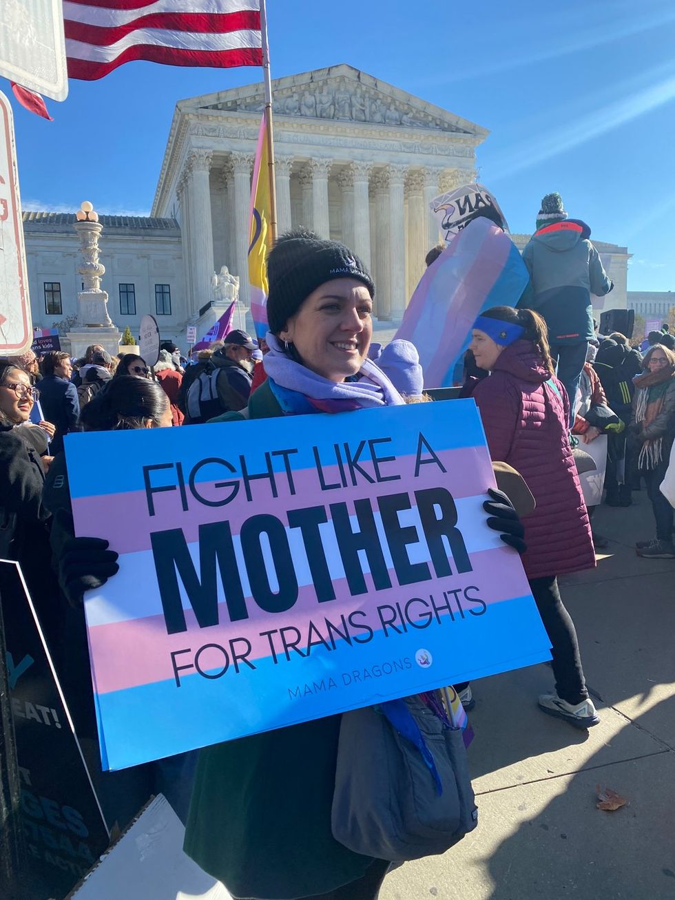 photo gallery Skrmetti gender affirming care case protest at the US Supreme Court in support of transgender youth opening oral arguments by Chase Strangio