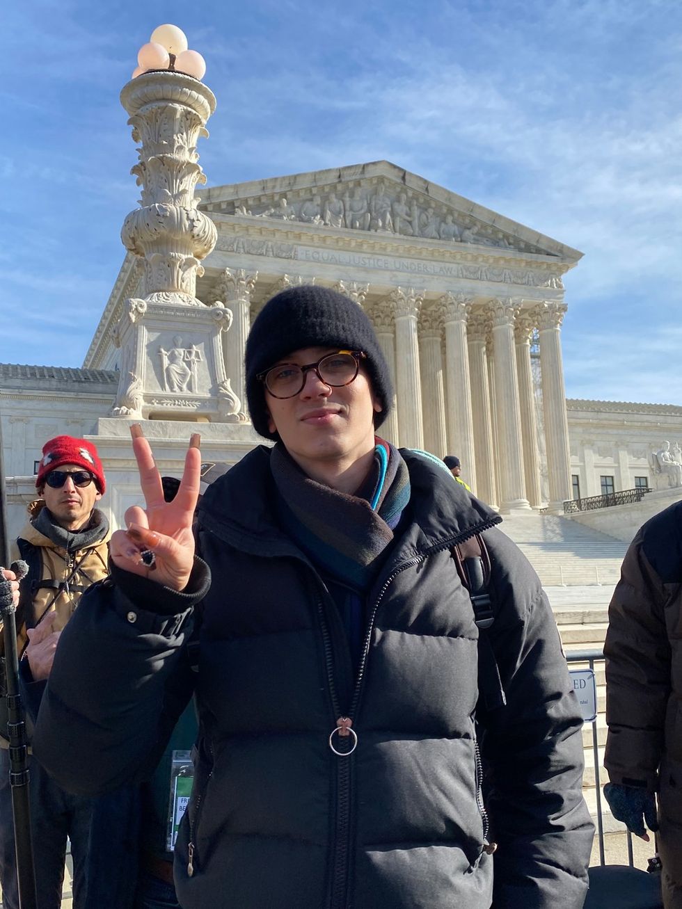 photo gallery Skrmetti gender affirming care case protest at the US Supreme Court in support of transgender youth opening oral arguments by Chase Strangio