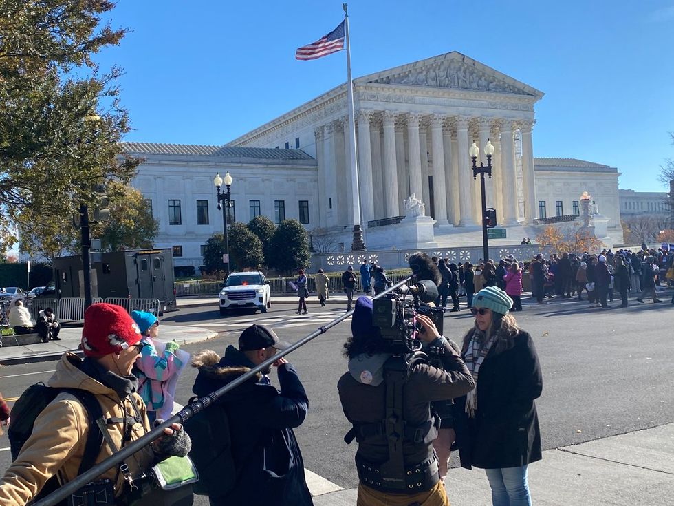 photo gallery Skrmetti gender affirming care case protest at the US Supreme Court in support of transgender youth opening oral arguments by Chase Strangio