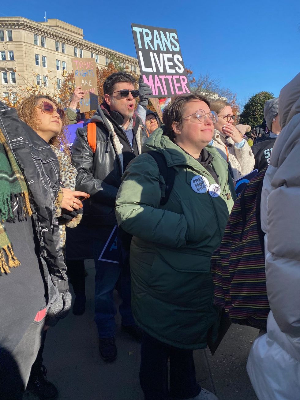photo gallery Skrmetti gender affirming care case protest at the US Supreme Court in support of transgender youth opening oral arguments by Chase Strangio