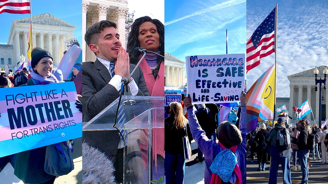 photo gallery Skrmetti gender affirming care case protest at the US Supreme Court in support of transgender youth opening oral arguments by Chase Strangio
