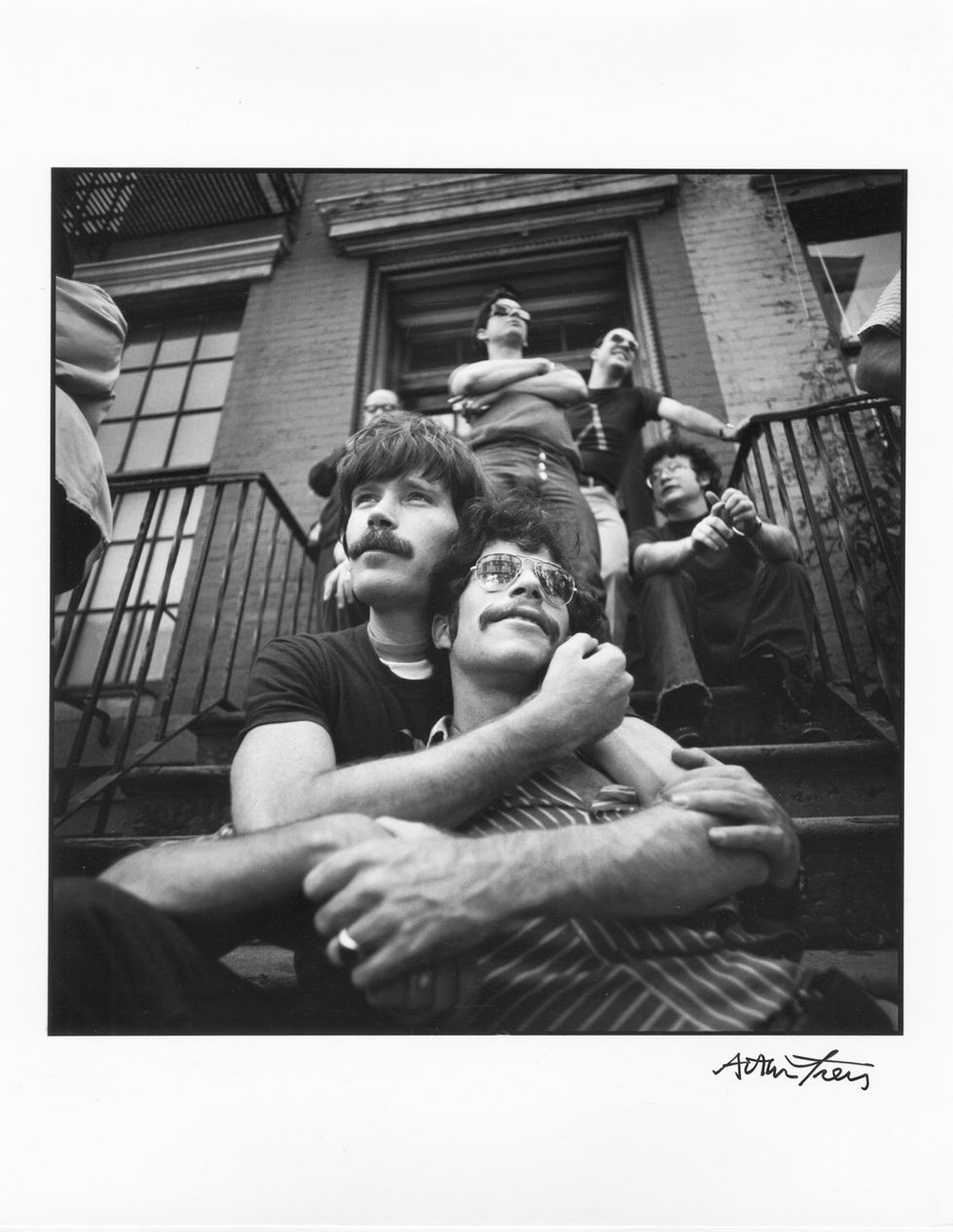 photograph \u200bGay Activists at First Gay Pride Parade 1970 NYC included in Queer Lens A History of Photography book
