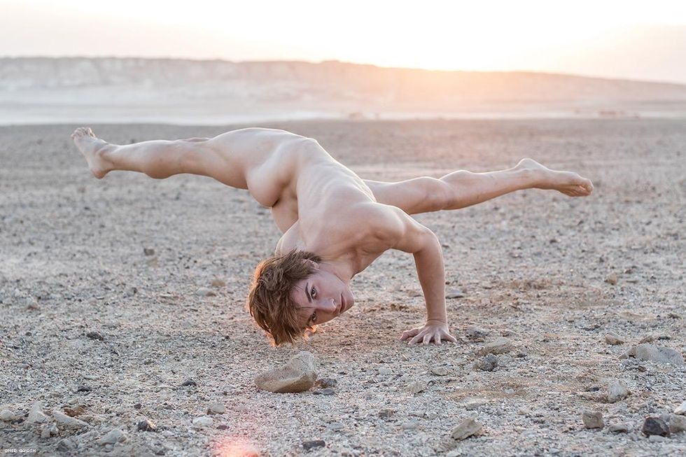 Photographer Omer Ga'ash interprets the body always in motion, like a river, like the wind, or like the solar system itself.