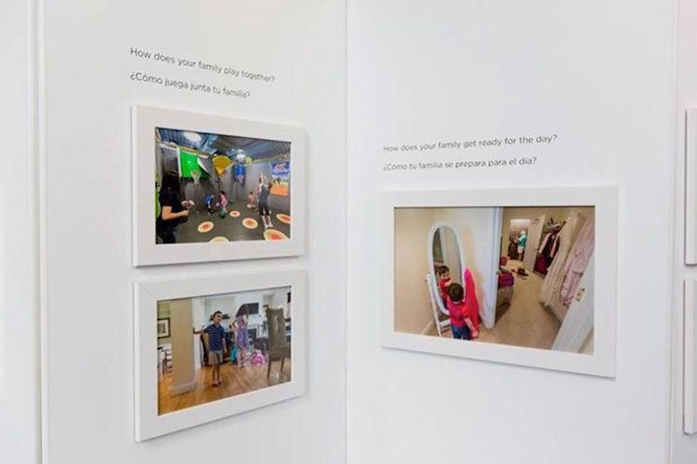 Photographs of the Tobias grandchildren on display in Providence, RI