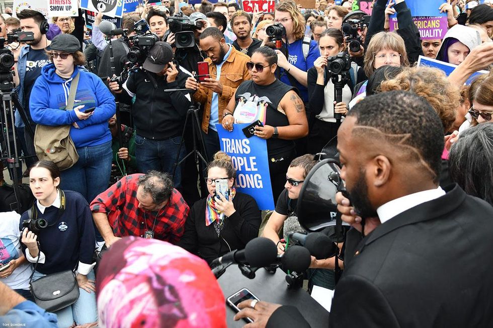PHOTOS: Activists Rally at Supreme Court as LGBTQ Hearings Begin