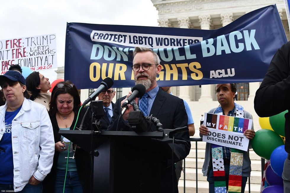 PHOTOS: Activists Rally at Supreme Court as LGBTQ Hearings Begin