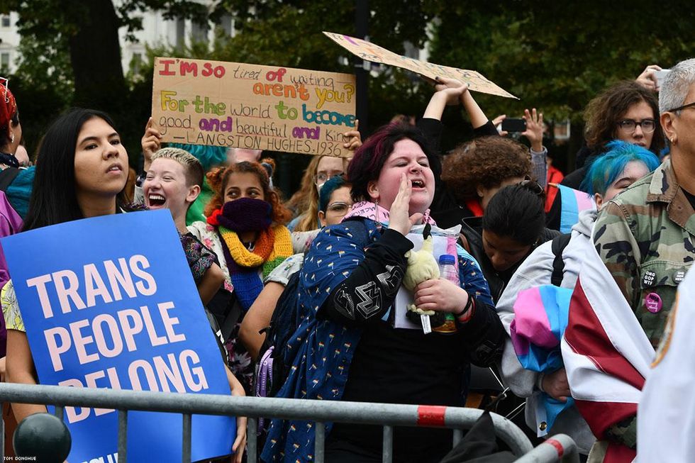 PHOTOS: Activists Rally at Supreme Court as LGBTQ Hearings Begin
