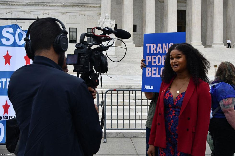 PHOTOS: Activists Rally at Supreme Court as LGBTQ Hearings Begin