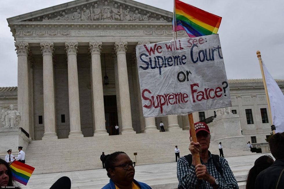 PHOTOS: Activists Rally at Supreme Court as LGBTQ Hearings Begin