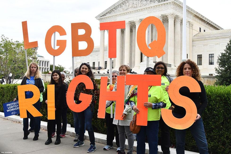 PHOTOS: Activists Rally at Supreme Court as LGBTQ Hearings Begin