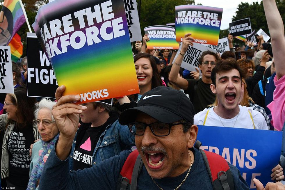 PHOTOS: Activists Rally at Supreme Court as LGBTQ Hearings Begin