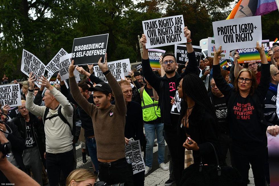 PHOTOS: Activists Rally at Supreme Court as LGBTQ Hearings Begin