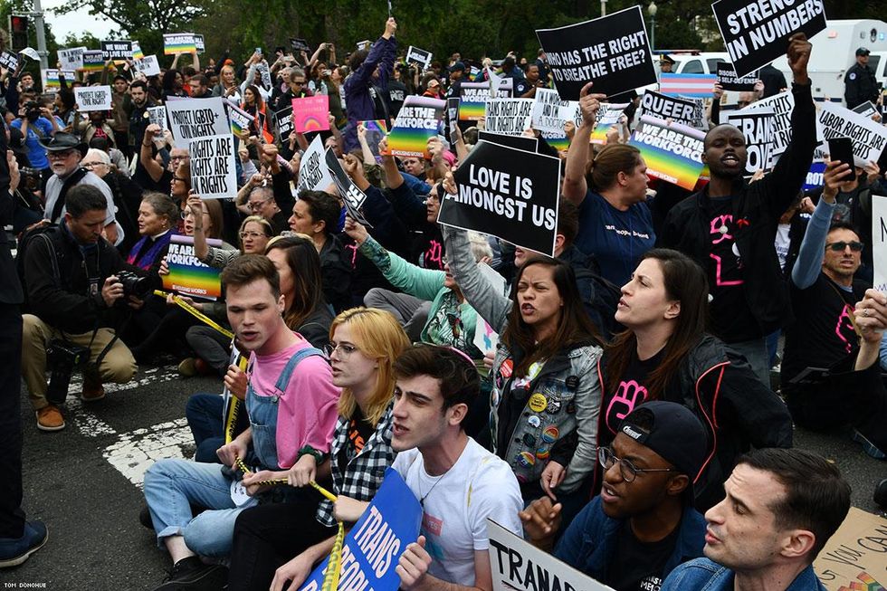 PHOTOS: Activists Rally at Supreme Court as LGBTQ Hearings Begin