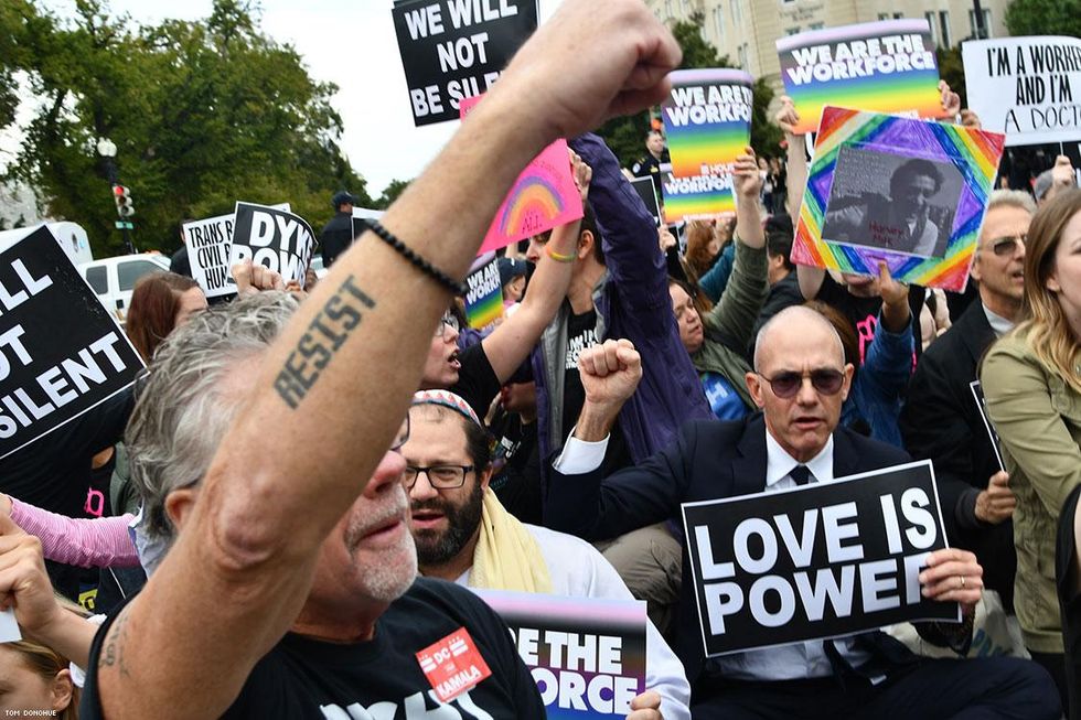PHOTOS: Activists Rally at Supreme Court as LGBTQ Hearings Begin