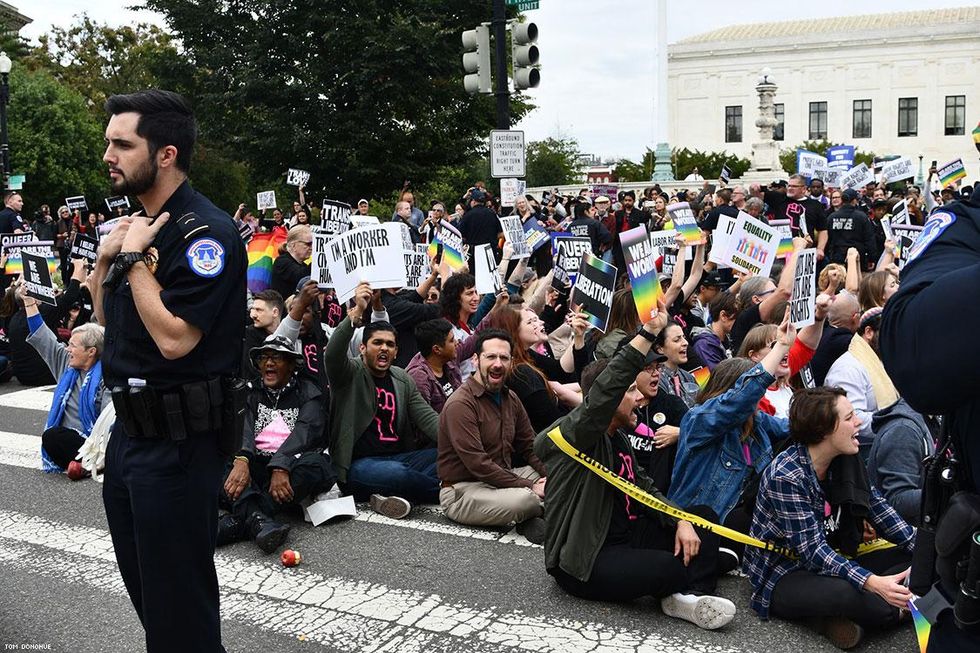 PHOTOS: Activists Rally at Supreme Court as LGBTQ Hearings Begin