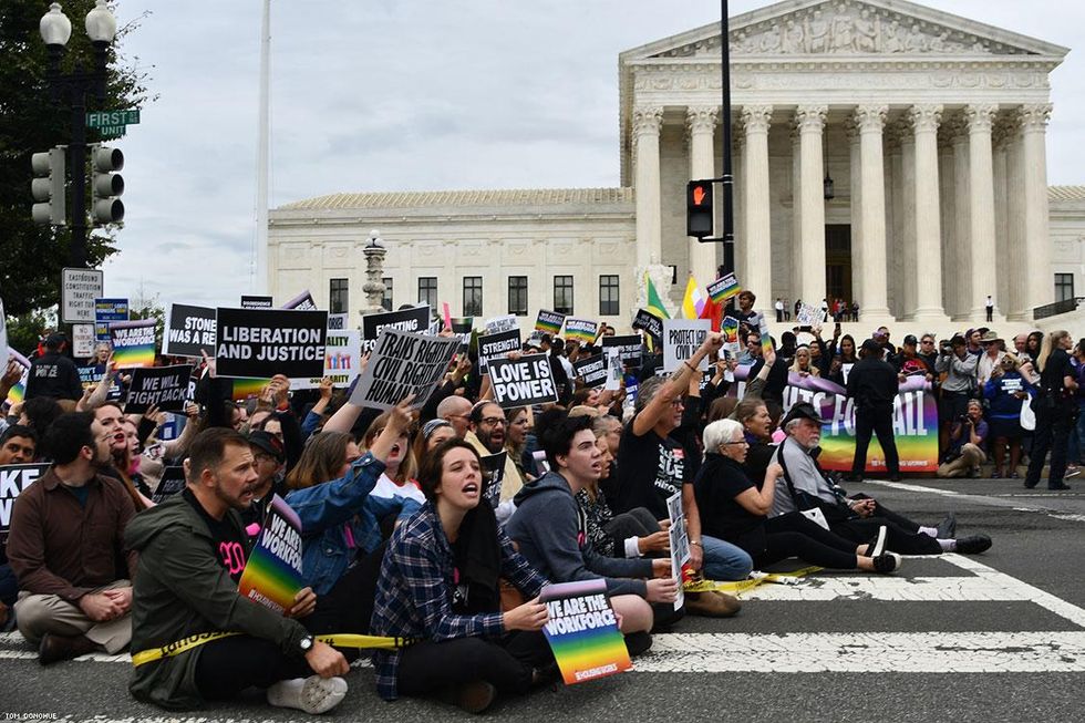 PHOTOS: Activists Rally at Supreme Court as LGBTQ Hearings Begin