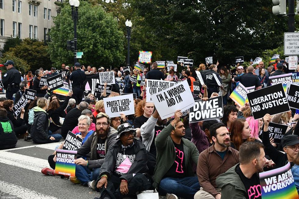 PHOTOS: Activists Rally at Supreme Court as LGBTQ Hearings Begin