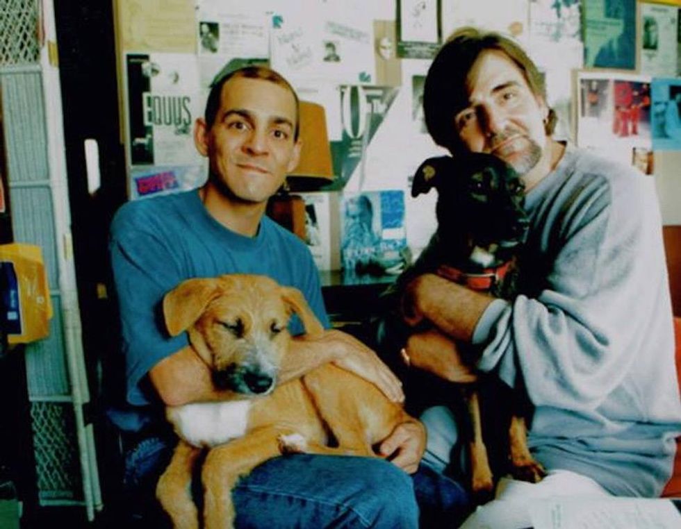 Pinkosh & Hamilton Honolulu 1993 with dogs Tyler and Penny