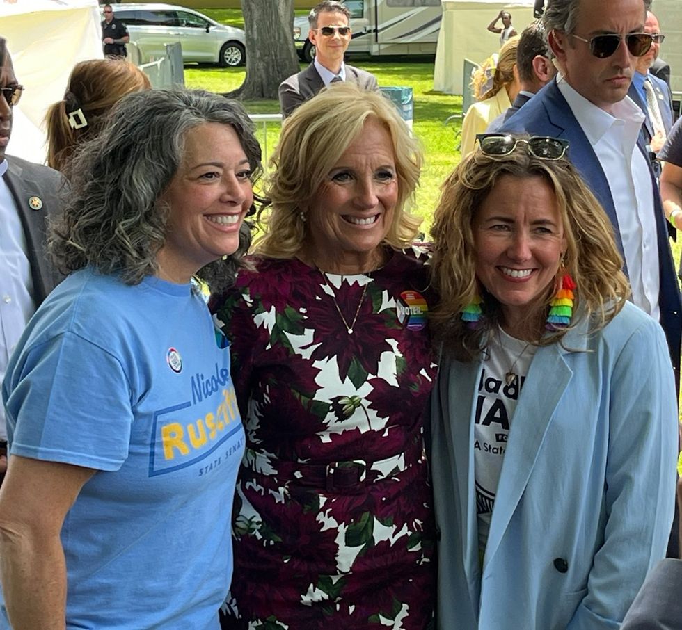 Pittsburgh LGBTQ Pride festival surprise FLOTUS visit press pool writer Christopher Wiggins