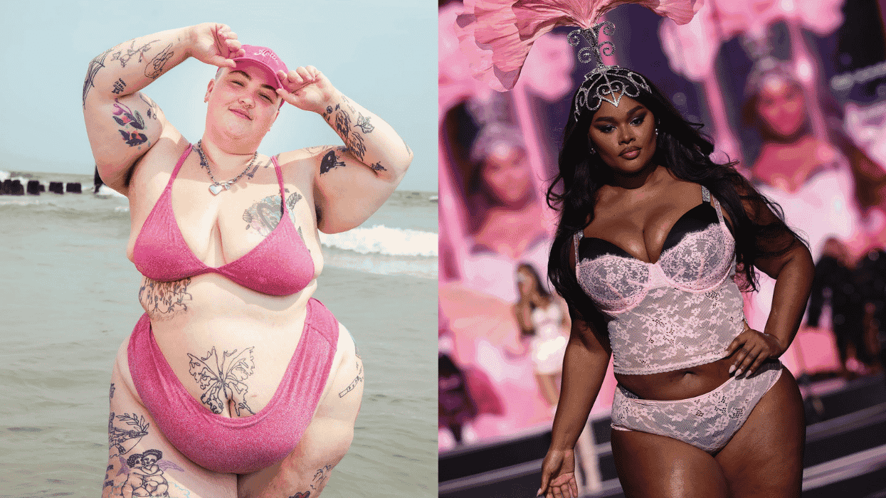 Plus size models and activists Jordan Underwood and Precious Lee
