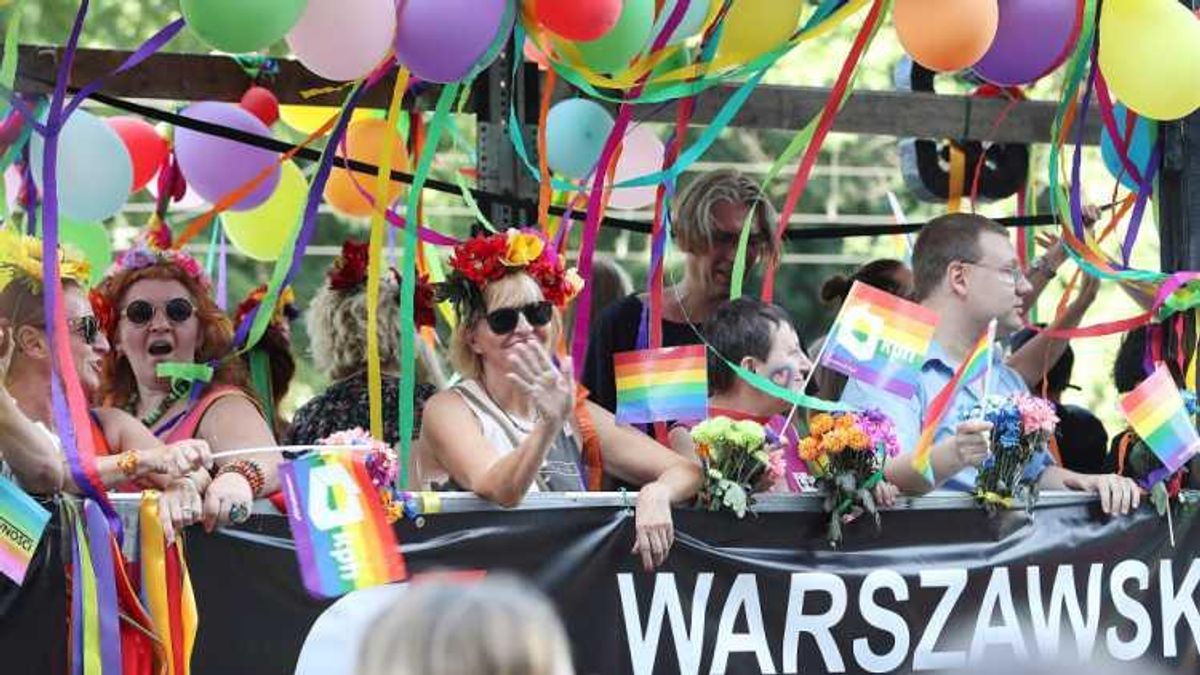 Poland Pride marchers