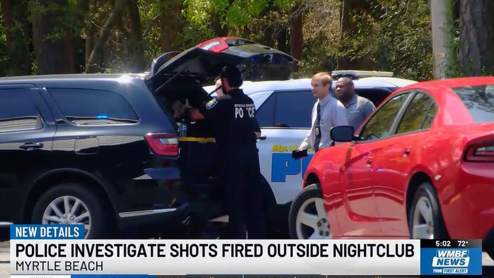 Police investigate a shooting at the Pulse Ultra Club on Wednesday morning