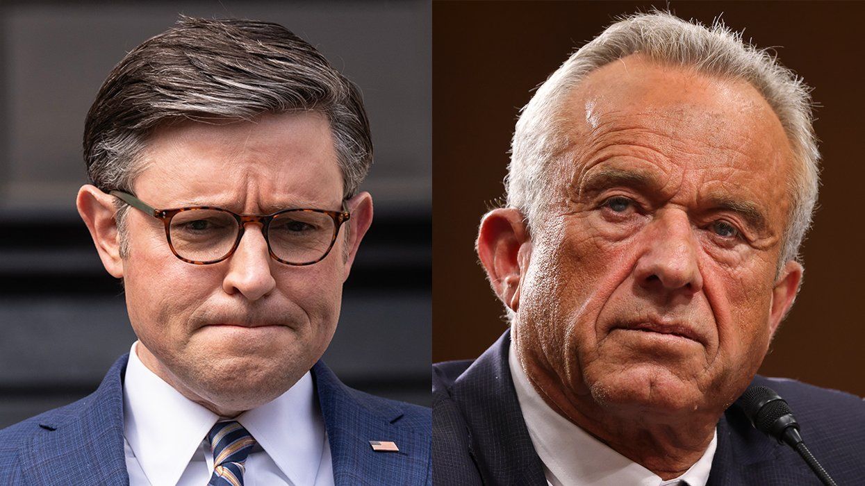 politicians mike johnson and robert f kennedy junior