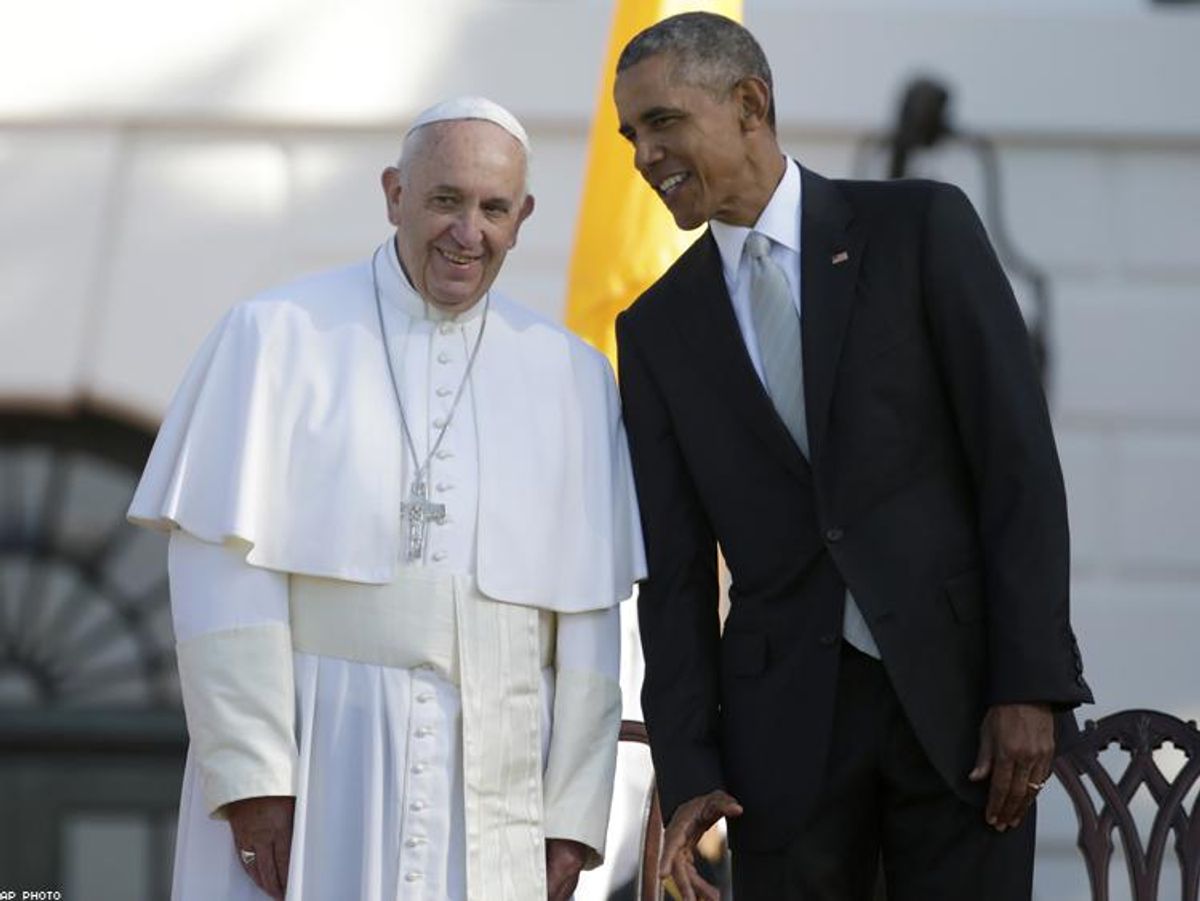 Pope Francis and President Obama