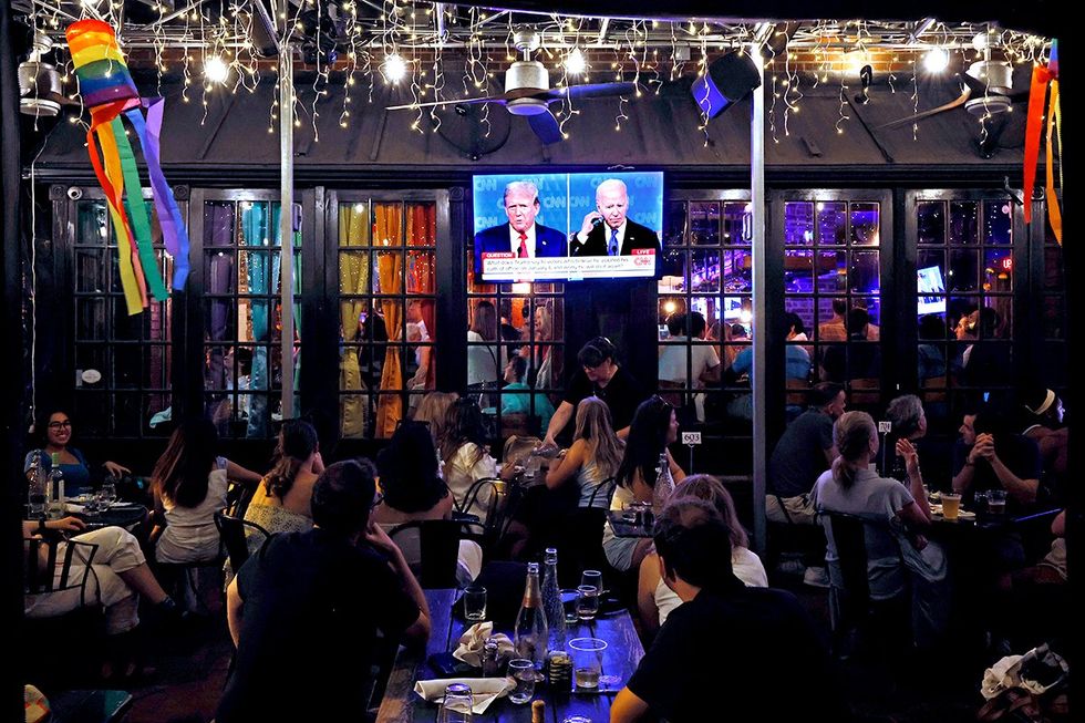 POTUS debate watch party Shaws Tavern 2024