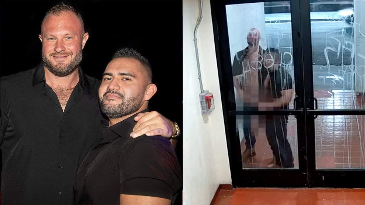 precinct dtla men peeing doorway couple instagram post Chris Kilpatrick