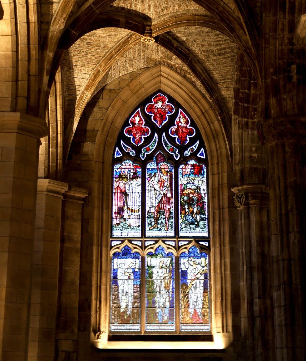 presbyterian church stained glass windows