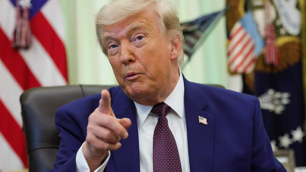 President Donald Trump delivers remarks at the Oval Office on June 3, 2026.