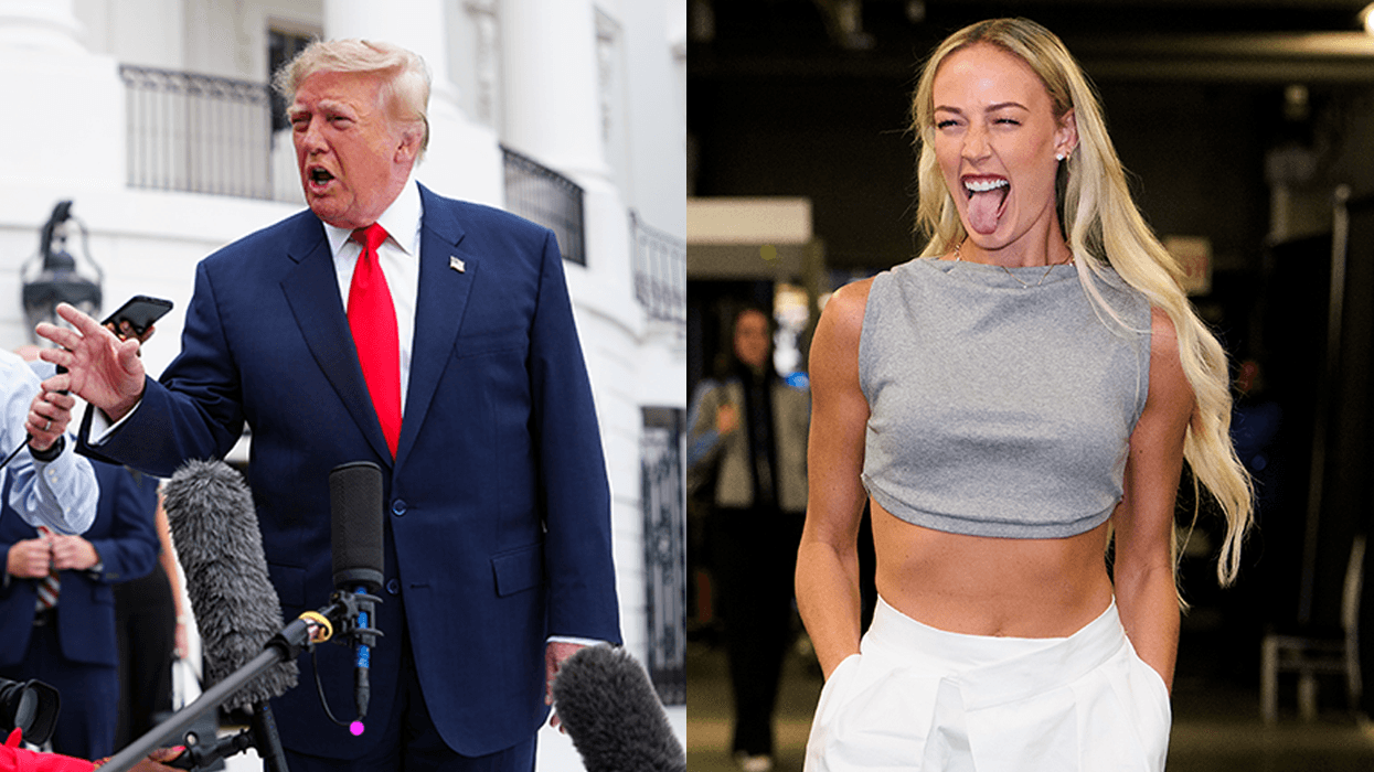 President Donald Trump, WNBA player Sophie Cunningham
