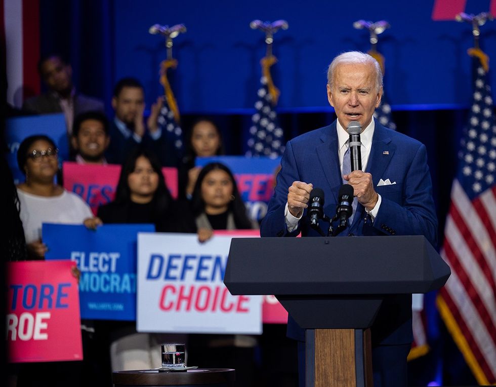 President Joe Biden delivers remarks DNC event protecting the right to choose Howard Theatre Washington DC