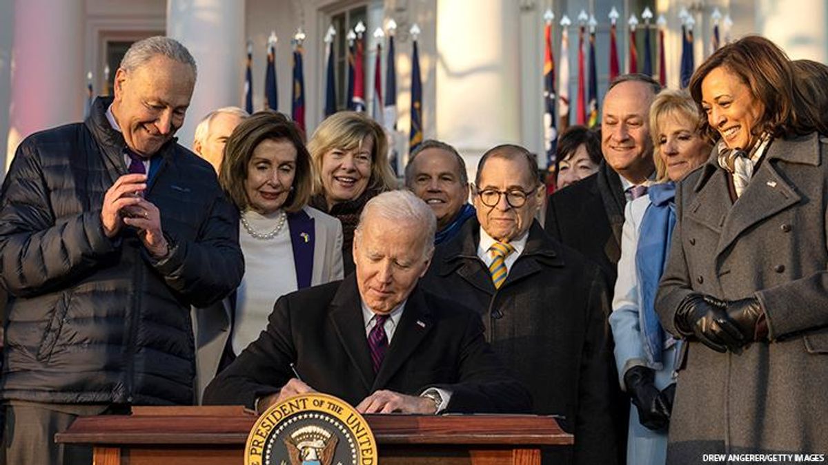 President Joe Biden signing Respect for Marriage Act 