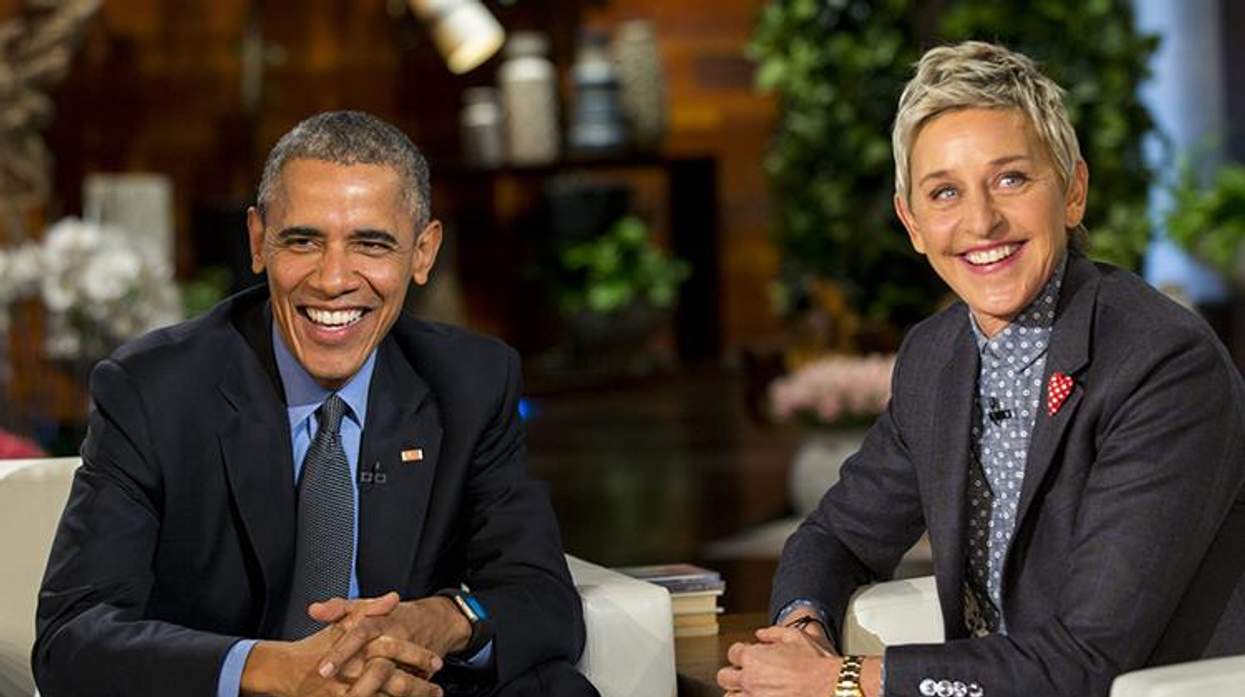 President Obama and Ellen DeGeneres