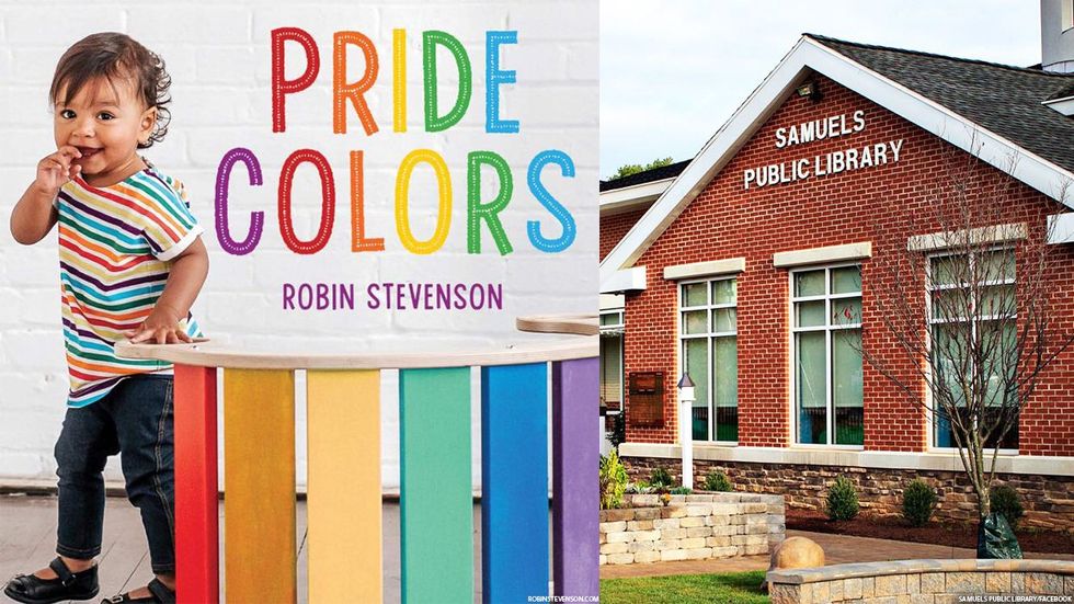 Pride Colors book and Samuels Public Library