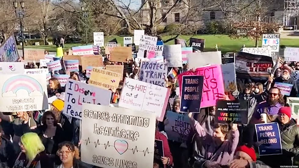 Pro-trans protest in Kentucky