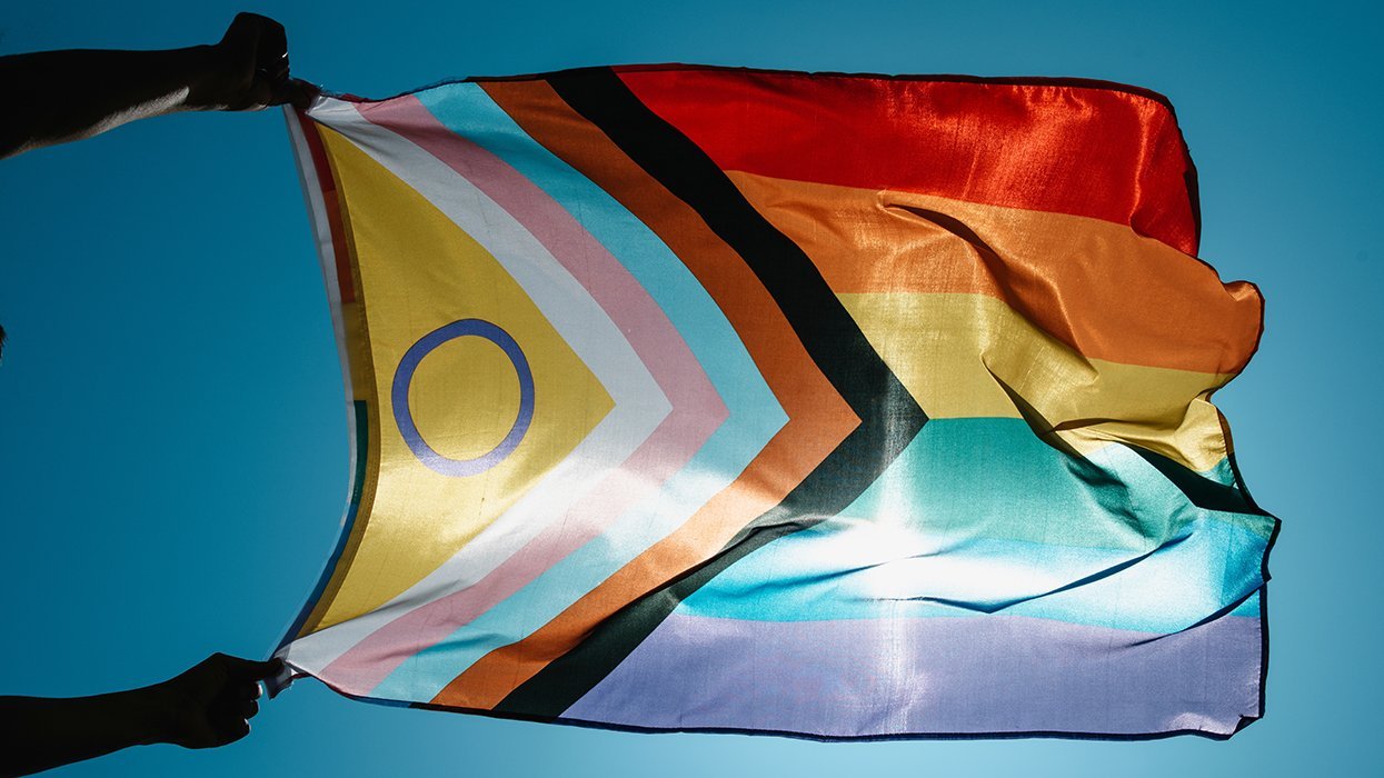 progress pride LGBTQ rainbow flag