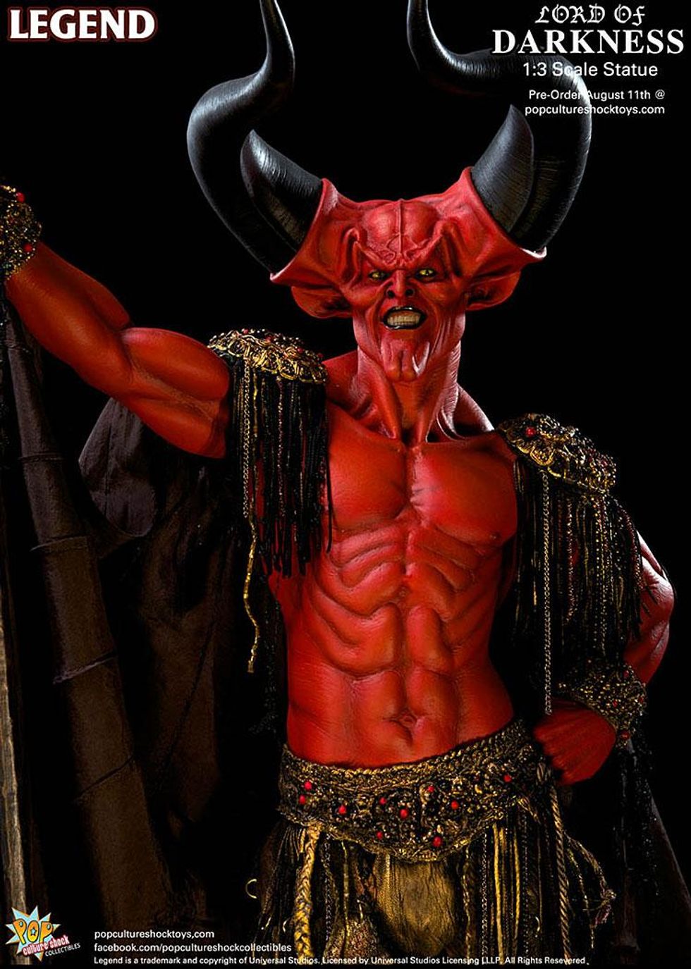 Promotional material of Tim Curry as Darkness in the film, Legend, 1985