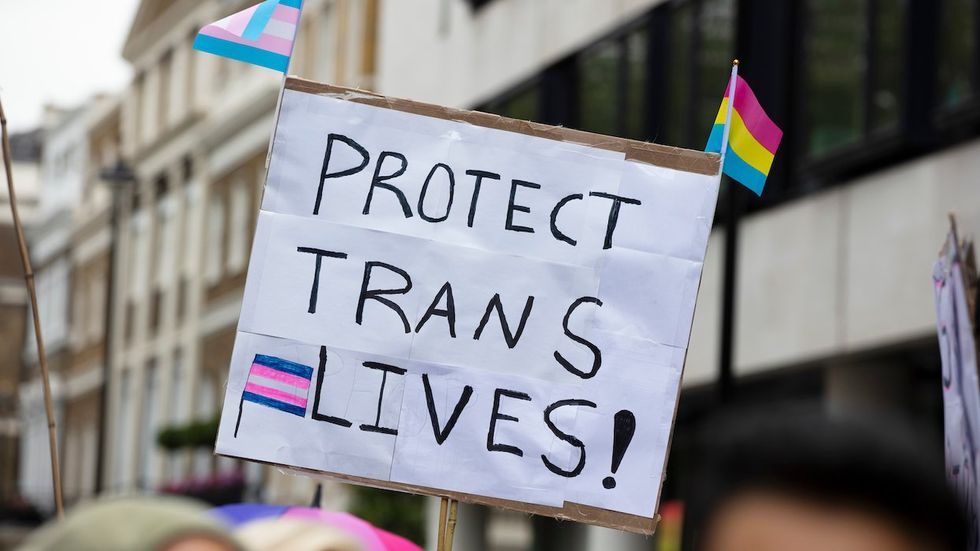 Protect Trans Lives sign
