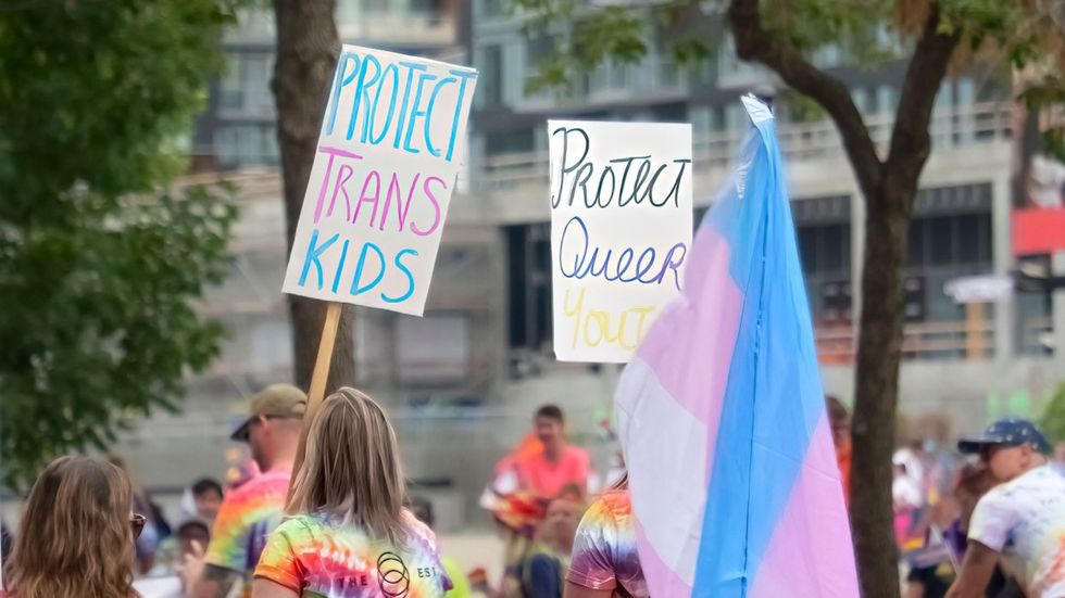 Protest for trans rights