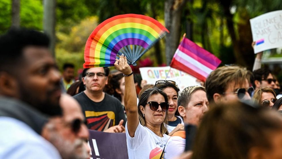 Protest over "don't say gay" law in Miami Beach