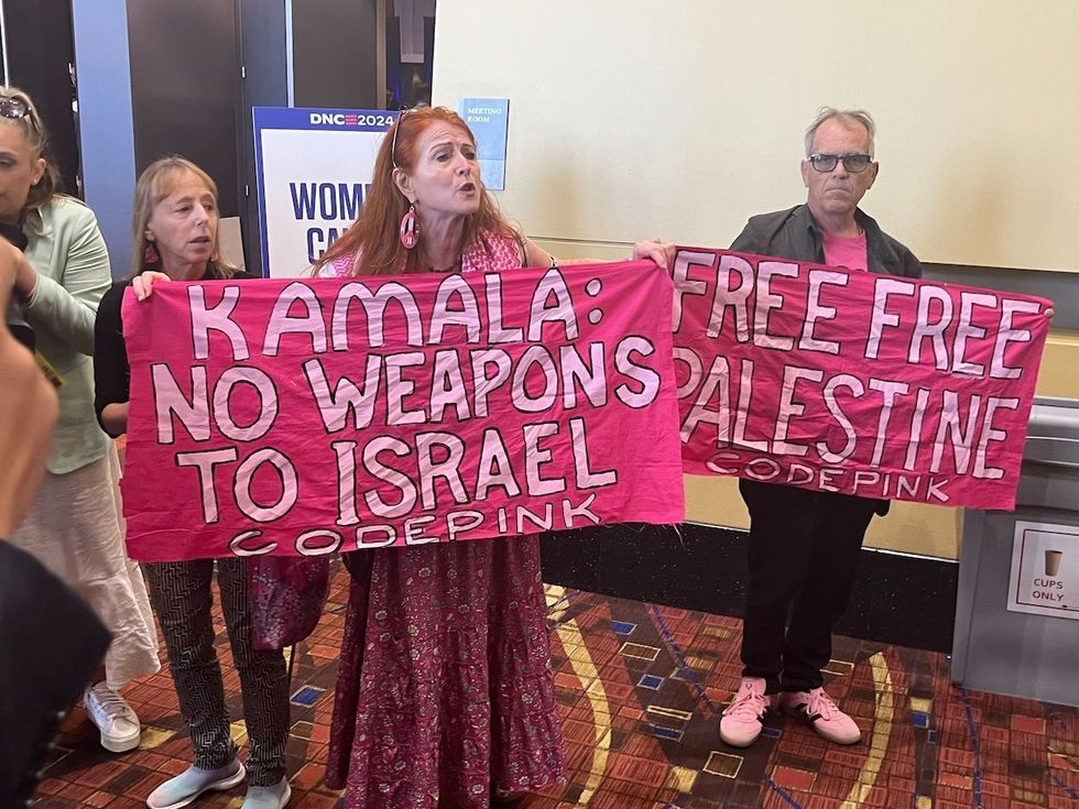 Protesters against the conflict in Gaza