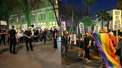 Armed Protesters Meet Outside Drag Show in Texas