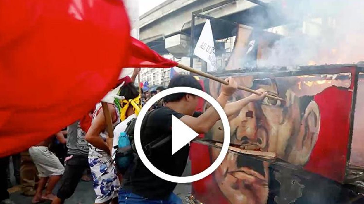 Protesters in the Philippines